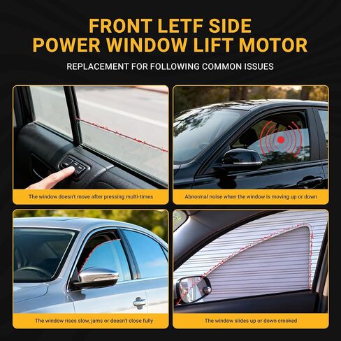 Power Window Motor Front Left Driver Side Compatible with Hyundai Ioniq 2017 2018 2019 2020 2021 2022 Power Window Regulator Replacement for 82450-G2020 82450G2020 in Kuwait