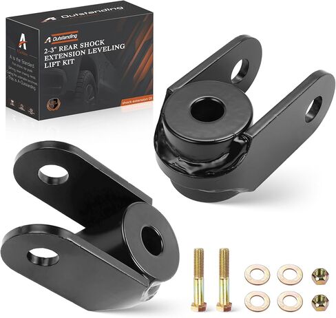 Rear Shock Extension Kit for 1999-2024 Chevy Silverado Sierra 1500, Tahoe Suburban, Yukon XL, Cadillac Escalade, Shock Extenders for 2" to 3" Rear Lift Kits - 1 Pair in Saudi Arabia