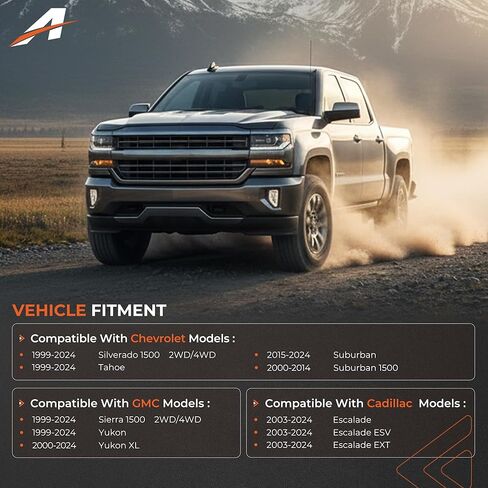 Rear Shock Extension Kit for 1999-2024 Chevy Silverado Sierra 1500, Tahoe Suburban, Yukon XL, Cadillac Escalade, Shock Extenders for 2" to 3" Rear Lift Kits - 1 Pair in Saudi Arabia