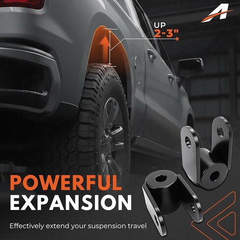 Rear Shock Extension Kit for 1999-2024 Chevy Silverado Sierra 1500, Tahoe Suburban, Yukon XL, Cadillac Escalade, Shock Extenders for 2" to 3" Rear Lift Kits - 1 Pair in Saudi Arabia