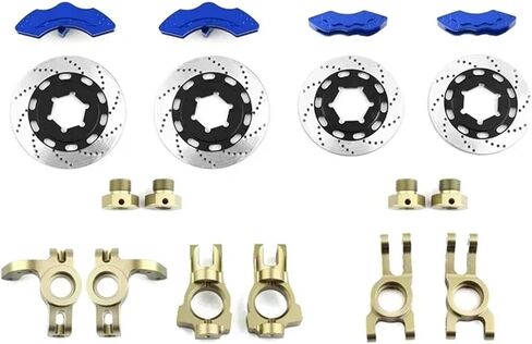 For KM Raytheon C3 E8414 E8415 1/7 1 Set Disc Brake Caliper For Rally Car RC Upgrade Accessories RC Car Toys Parts(Red brown) in Saudi Arabia