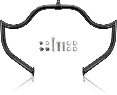 MoKitDora 1.5" Touring Meathook Engine Guard Highway Crash Bar for 2009-up Harley Street Electra Glide Road King, Chrome in Kuwait