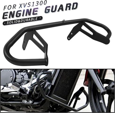 Worldmotop Crash Bars Highway Engine Guard متوافق مع Yamaha Stryker XVS 1300 XVS1300 2011 2012 2013 2014 2015 2016 2017 2018 (XVS1300 Crash bar) in Kuwait