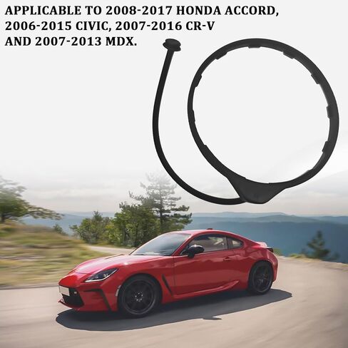 حبل غطاء خزان الغاز، حبل غطاء خزان الغاز مع قفل الحبل، مشبك قبعات حشو الوقود متوافق مع Honda Acura Accord Civic، حامل حزام غطاء خزان الوقود OEM #91594-SNA-A01،17670-SJA-013 in Kuwait