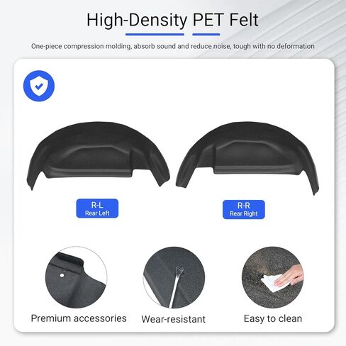 Xipoo Rear Wheel Well Guard Compatible with 2021-2025 Ford F150 Wheel Well Liner Tire Inner Fender Replacement for 2021-2025 Ford F-150 Accessories in Kuwait