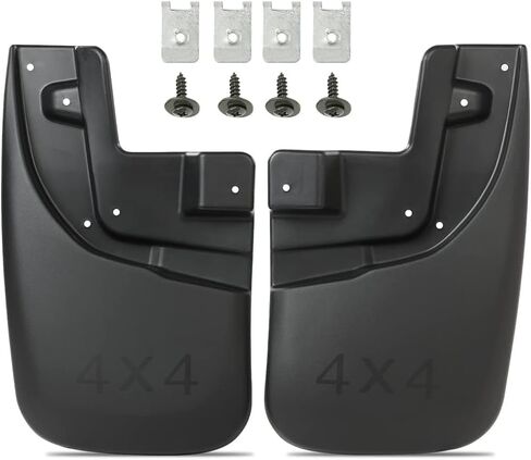 PIT66 Front Heavy Duty Molded Mud Flaps w/Screw 2Pcs Compatible with Toyota Tacoma 2005-2015 Splash Guards Mudguard Molded Mud Flaps in Kuwait