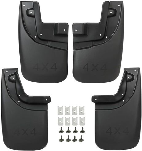 PIT66 Front Heavy Duty Molded Mud Flaps w/Screw 2Pcs Compatible with Toyota Tacoma 2005-2015 Splash Guards Mudguard Molded Mud Flaps in Kuwait