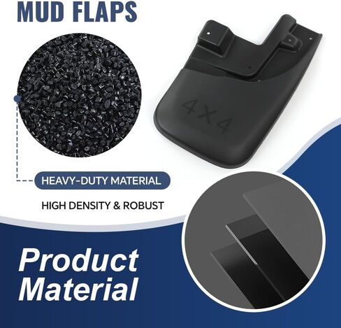 PIT66 Front Heavy Duty Molded Mud Flaps w/Screw 2Pcs Compatible with Toyota Tacoma 2005-2015 Splash Guards Mudguard Molded Mud Flaps in Kuwait