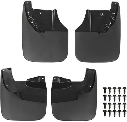 PIT66 Front Heavy Duty Molded Mud Flaps w/Screw 2Pcs Compatible with Toyota Tacoma 2005-2015 Splash Guards Mudguard Molded Mud Flaps in Kuwait