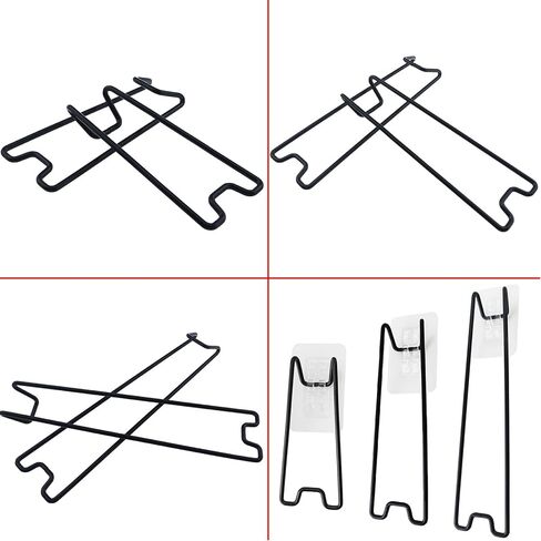 QAZXCDEW-Self Adhesive Picture Frame Stand, 3 Sizes Photo Frame Stand With Easel Back (2 Small, 2 Medium, 2 Large) For 5x7 To 11x14 Inch Frames-6 Pcs in Saudi Arabia