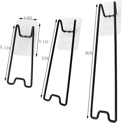 QAZXCDEW-Self Adhesive Picture Frame Stand, 3 Sizes Photo Frame Stand With Easel Back (2 Small, 2 Medium, 2 Large) For 5x7 To 11x14 Inch Frames-6 Pcs in Saudi Arabia