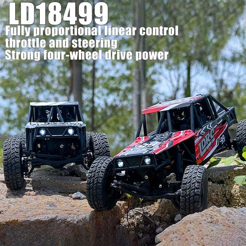 FLYCOLOR 1/18 Pipe Frame Climbing Car Remote Control 4WD Model Ld18499 Ready to Play Climbing Off Road Crawler Cars (Blue) in Saudi Arabia