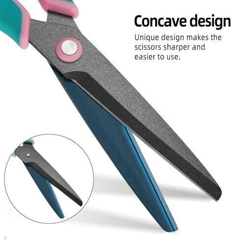 3 Pack 7" Titanium Non-Stick Coated Scissors，Professional Stainless Steel Comfort Grip, All Purpose,Suitable School,Homes and Craft Supplies. in Saudi Arabia
