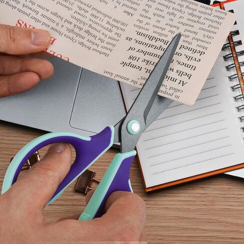 3 Pack 7" Titanium Non-Stick Coated Scissors，Professional Stainless Steel Comfort Grip, All Purpose,Suitable School,Homes and Craft Supplies. in Saudi Arabia