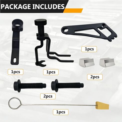Engine Timing Chain Kit Combo Set, Including Camshaft Tool, Valve Spring Compressor, Valve Cam Phaser Lock Out Kit, Timing Belt Tools Compatible with Ford 4.6L 5.4L 6.8L 3V Engines in Saudi Arabia