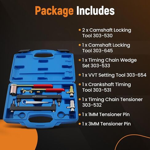 مجموعة أدوات توقيت المحرك maxpeedingrods، أداة قفل محاذاة عمود الحدبات لمحرك جاكوار 3.2 3.5 4.0 4.2 V8، لمحرك Land Rover 4.0 4.2 4.4 V8، استبدال 303-645 303-530 in Kuwait