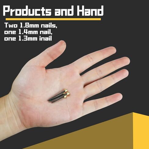75PCS Picture Hanging Nails - 3 Sizes (Small/Medium/Large) Wall Decor Nails, Steel Pin & Brass Head Hardware for Hanging Picture Frames, Wall Art & Photos, with Plastic Storage Box (Black) in Saudi Arabia