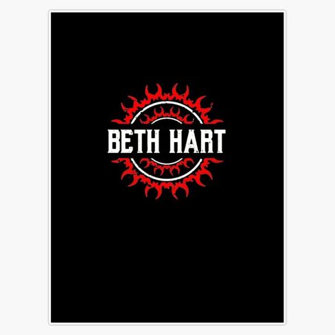 Logoa favorite Beth Hart Graphic Window Water Bottle Bumper Sticker Decal 5" in Kuwait