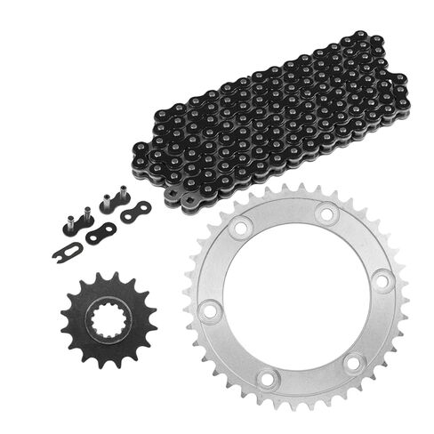 Replacement for Black Drive Chain and Sprocket Kit for Honda RVT1000R Rc51 2000-2006 Mod-C26C-58951 in Kuwait