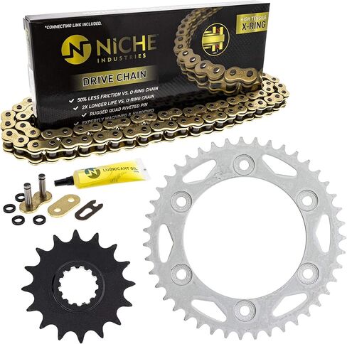NICHE Drive Sprocket Chain Combo for Honda CBR1000 Front 16 Rear 43 Tooth 525VM-X X-Ring 116 Links in Kuwait