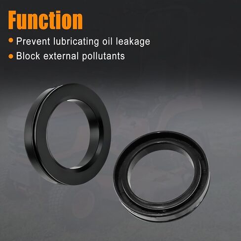 2Pcs Front Axle Oil Seal Fits for Kubota BX25 BX24D BX23S BX2380 BX2370 BX2360 BX2350D BX2230D BX1880 BX1830D BX1800D B7500D BX2670 BX2660D BX25DLB M5040HD M5040DT M5140HD Replace 6A320-56220 in Kuwait