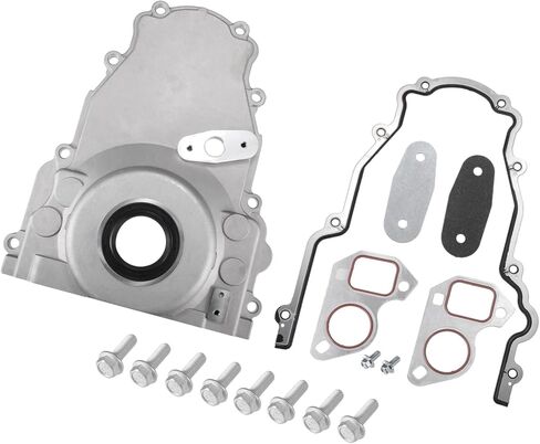 1 Set LS غطاء التوقيت الأمامي مع حشية لمحركات LS2 LS3 Gen 4 LSx 4.8L 5.3L 6.0L 6.2L رقم 12600326 مكونات السيارة in Kuwait