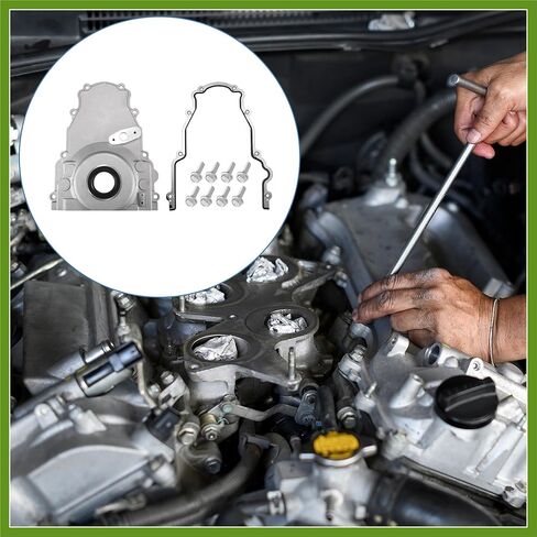 1 Set LS غطاء التوقيت الأمامي مع حشية لمحركات LS2 LS3 Gen 4 LSx 4.8L 5.3L 6.0L 6.2L رقم 12600326 مكونات السيارة in Kuwait