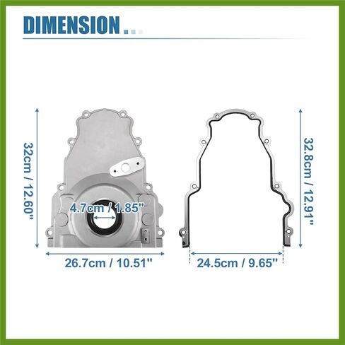 1 Set LS غطاء التوقيت الأمامي مع حشية لمحركات LS2 LS3 Gen 4 LSx 4.8L 5.3L 6.0L 6.2L رقم 12600326 مكونات السيارة in Kuwait