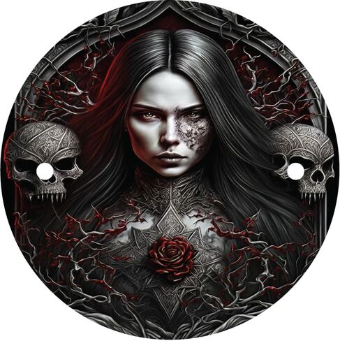 أجزاء دورة Kustom Gothic Vampire Lady Points/غطاء التوقيت متوافق مع دراجات Harley Davidson النارية (يناسب: Twin Cam 1999 إلى 2017 Motors) in Kuwait