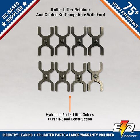 Roller Lifter Retainer and Guides for 302/351W Engine Models | Fits 5.0L & 5.8L Engines (1985-1995) in Saudi Arabia