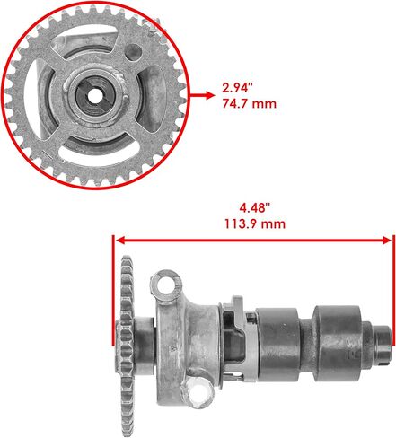 Caltric Camshaft Compatible with Honda Foreman Rubicon 500 TRX500FPA 2009 2011-2014 14100-HN2-305 in Saudi Arabia