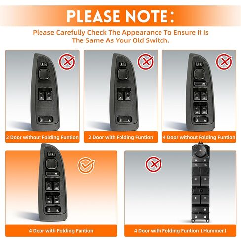15883323 Master Power Window Switch and Front Driver Side Door Lock w/Bezel Assembly Fit for 2003-2007 Chevy Avalanche Silverado Suburban Tahoe Replaces (w/o Folding Rearview Mirror Adjustment) in Saudi Arabia