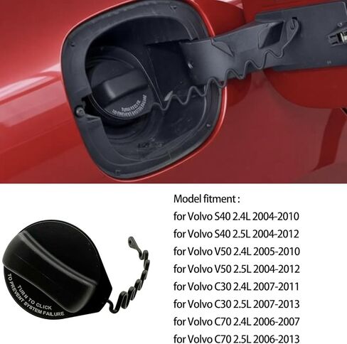 Car Gas Fuel Tank Cap Fit for Volvo C70 S40 C30 V50 OE 31261589 30742325 30769237 31261716 31261589 31392044 Oil Gas Oil Filler Cover with Strap in Saudi Arabia