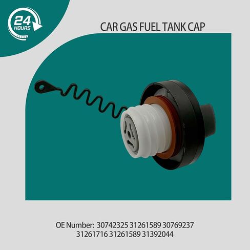 Car Gas Fuel Tank Cap Fit for Volvo C70 S40 C30 V50 OE 31261589 30742325 30769237 31261716 31261589 31392044 Oil Gas Oil Filler Cover with Strap in Saudi Arabia