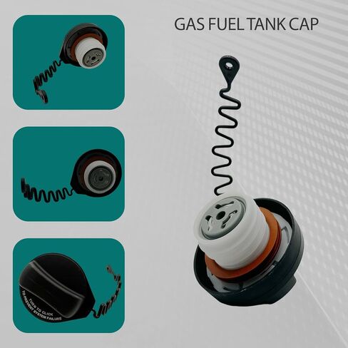 Car Gas Fuel Tank Cap Fit for Volvo C70 S40 C30 V50 OE 31261589 30742325 30769237 31261716 31261589 31392044 Oil Gas Oil Filler Cover with Strap in Saudi Arabia