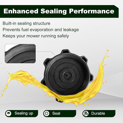 Fuel Tank Cap AM122880 AM137724 AM123507 125-183 Compatible with JDe-ere Lawn Tractors & Mowers (X300, Z225-Z465, LT150, 325, 335, 345, Ztrak) in Kuwait