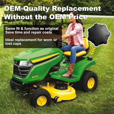 Fuel Tank Cap AM122880 AM137724 AM123507 125-183 Compatible with JDe-ere Lawn Tractors & Mowers (X300, Z225-Z465, LT150, 325, 335, 345, Ztrak) in Kuwait