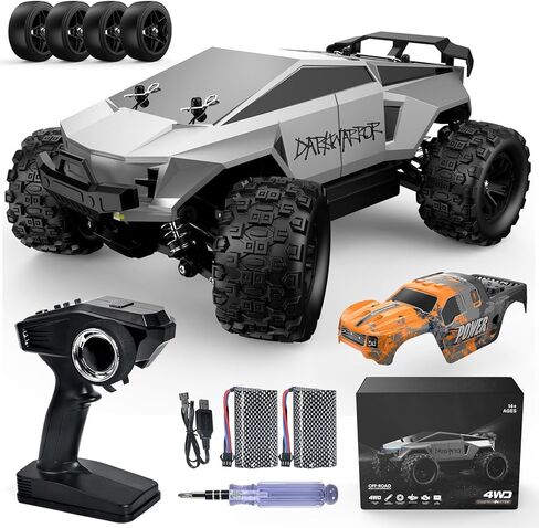 kolegend 2-in-1 RC Cyber Monster Truck & Drift Car for Adults 1/18 Scale 4WD 40KM/H All-Terrain Fast RC Car with 2.4Ghz Radio, 2 Batteries & 2 PVC Shells RTR in Saudi Arabia