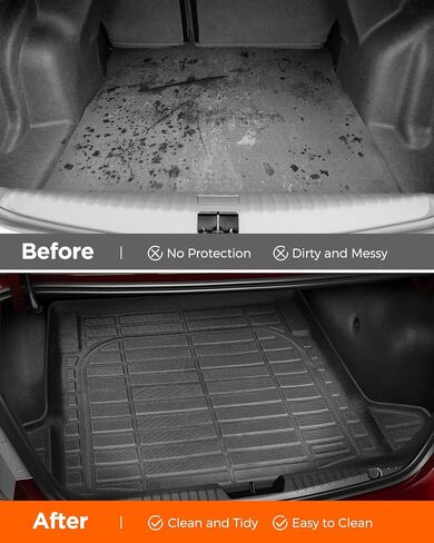 DrCarNow® Floor Mats & Cargo Liner for Chevy Cruze 2011-2015 & Limited 2016, Custom Fit for Chevrolet Cruze Accessories 2011 2012 2013 2014 2015, All Weather Rubber Liners, Waterproof Trunk Mat 4PCS in Kuwait