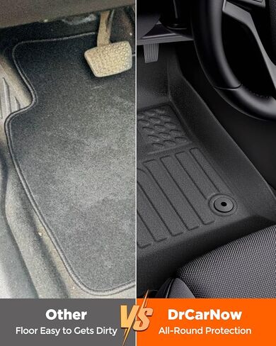 DrCarNow® Floor Mats & Cargo Liner for Chevy Cruze 2011-2015 & Limited 2016, Custom Fit for Chevrolet Cruze Accessories 2011 2012 2013 2014 2015, All Weather Rubber Liners, Waterproof Trunk Mat 4PCS in Kuwait