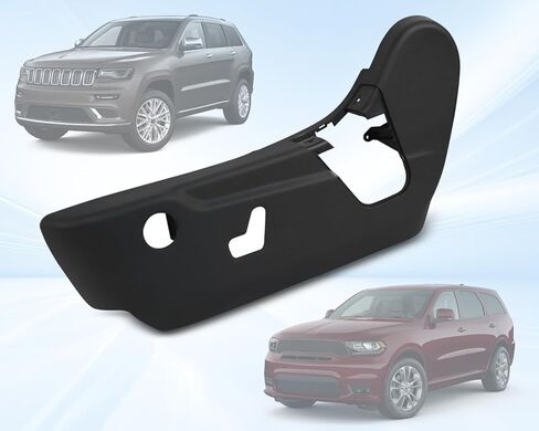 غطاء مسار مقعد السائق باللون الأسود يناسب 2011-2020 Jeep Grand Cherokee و2011-2020 Dodge Durango الجانب الأيسر للسائق، 1XN97DX9AA in Kuwait