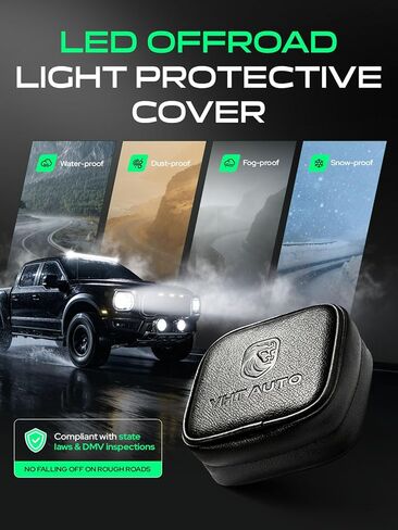 YHTAUTO 3 Inch LED Light Bars w/Wiring Harness & Light Cover, 20W 2400LM, 5700K, Spot10° Beam Off Road Camper Pod Light for Truck SUV ATV UTV Golf Cart Tractor 4x4 Van Boat IP67 Waterproof Lamp in Kuwait