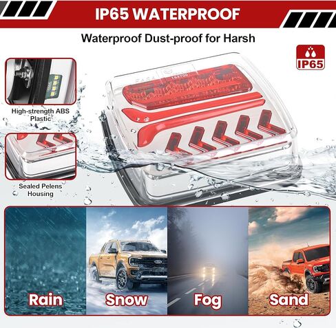 Wireless Trailer Lights Magnetic Led Kit -2 Pack Bluetooth Tail Lights for Trailer Tow Boat with Brake Turn Signal,Waterproof Tailing Lights for Truck Trailer Boat Camper RV in Saudi Arabia