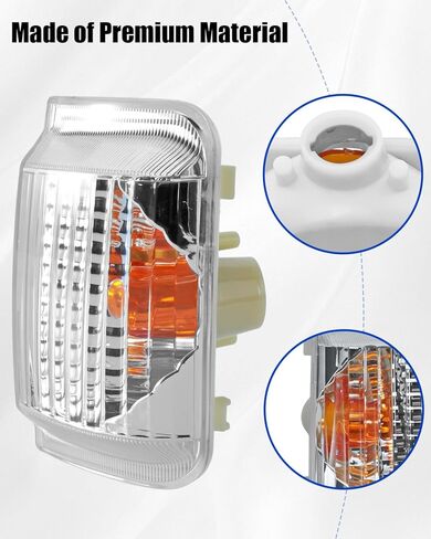 2PCS Mirror Indicator Turn Signal Light Housing Fit for Ram ProMaster 1500 2500 3500 2010-2023, Left and Right Side, without Bulb in Kuwait