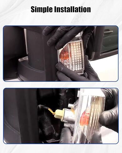 2PCS Mirror Indicator Turn Signal Light Housing Fit for Ram ProMaster 1500 2500 3500 2010-2023, Left and Right Side, without Bulb in Kuwait