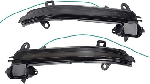 مؤشر ضوء إشارة الانعطاف المتسلسل للمرآة الجانبية AJHLJ® لسيارات BMW 1 2 3 4 Series F20 F30 F31 F21 F22 F23 F32 F33 F34 X1 E84 F36 F87 M2 (أصفر فاتح (عدسة سوداء)) in Kuwait