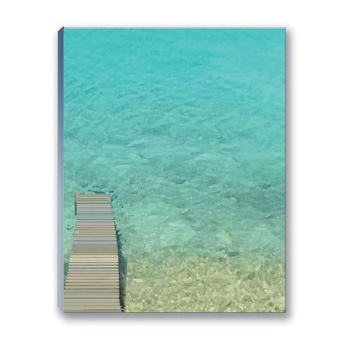 Stonehouse Collection Tropical Beach Notepads (2-Pack, 50 Sheets Each) – Blue Water Missed Messages Note, To-Do Lists, Grocery Lists & Reminders, Small Office Gift, 5.5" x 4.5"- Made in USA (Dock to Paradise) in Kuwait