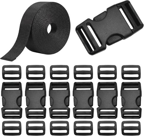 Heavy Duty Adjustable Quick Side Release Buckles,Fit DIY Luggage Strap Pet Collar Backpack Replacement in Saudi Arabia