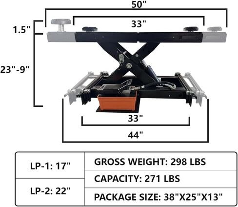 Rolling Jack, 5000Lbs Capacity, Car Slide Jack for KT-4H110 & KT-4H850 4-Post Lifts, Low Profile Truck Service in Saudi Arabia