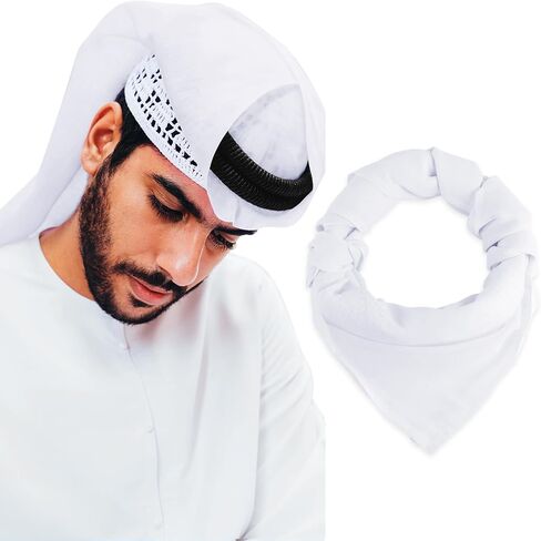 Head Scarf Keffiyeh Shemagh Turban Head Wrap Muslim Arab Saudi Dubai Headwear for Men Women in Saudi Arabia